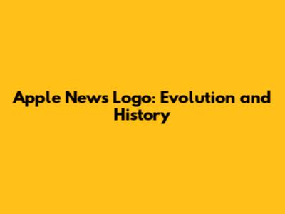 Apple News Logo: Evolution and History