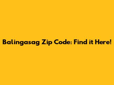 Balingasag Zip Code: Find it Here!