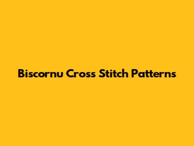 Biscornu Cross Stitch Patterns