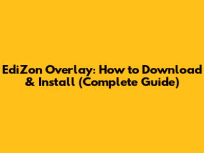 EdiZon Overlay: How to Download & Install (Complete Guide)