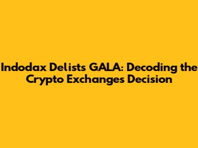 Indodax Delists GALA: Decoding the Crypto Exchange's Decision