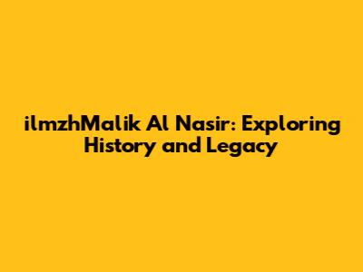 ilmzhMalik Al Nasir: Exploring History and Legacy